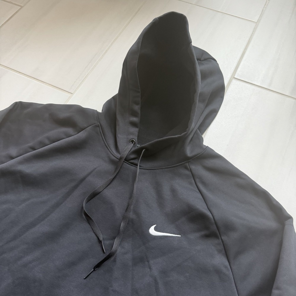 Nike Mens Large Black Therma Fit Training Performance Hoodie Pullover DQ4834-010